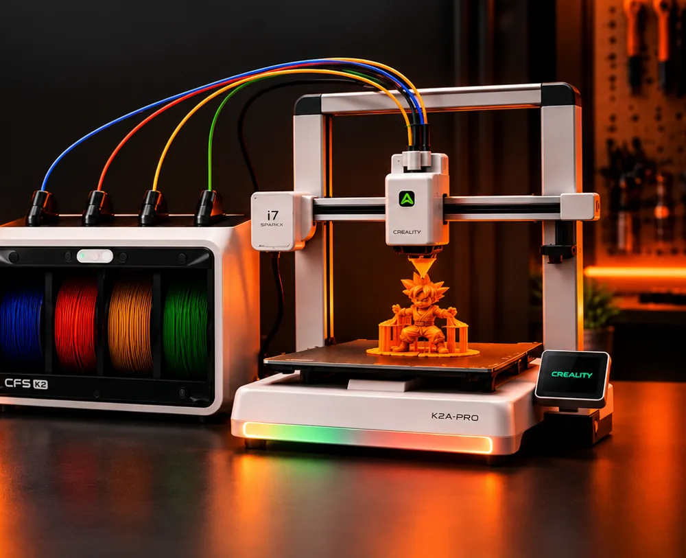 Multi-colour 3D printer in the LayerWorks 3D studio